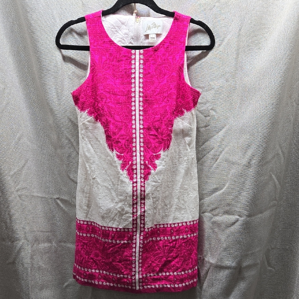 Mini Dress, Lilly Pukitzer, Built In Shorts, Pink, White, Fuschia, Sz 0, NWOT,